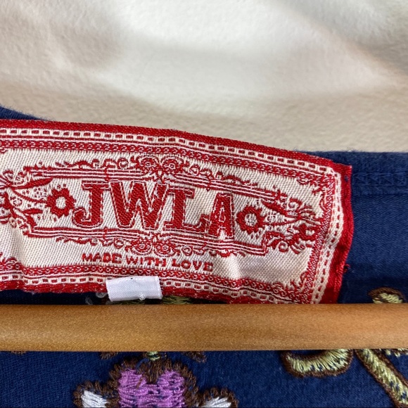 Johnny Was JWLA embroidery Boho Floral Flare Dress - Picture 4 of 7